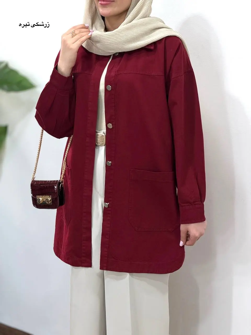 مانتو کتان کاغذی سلین